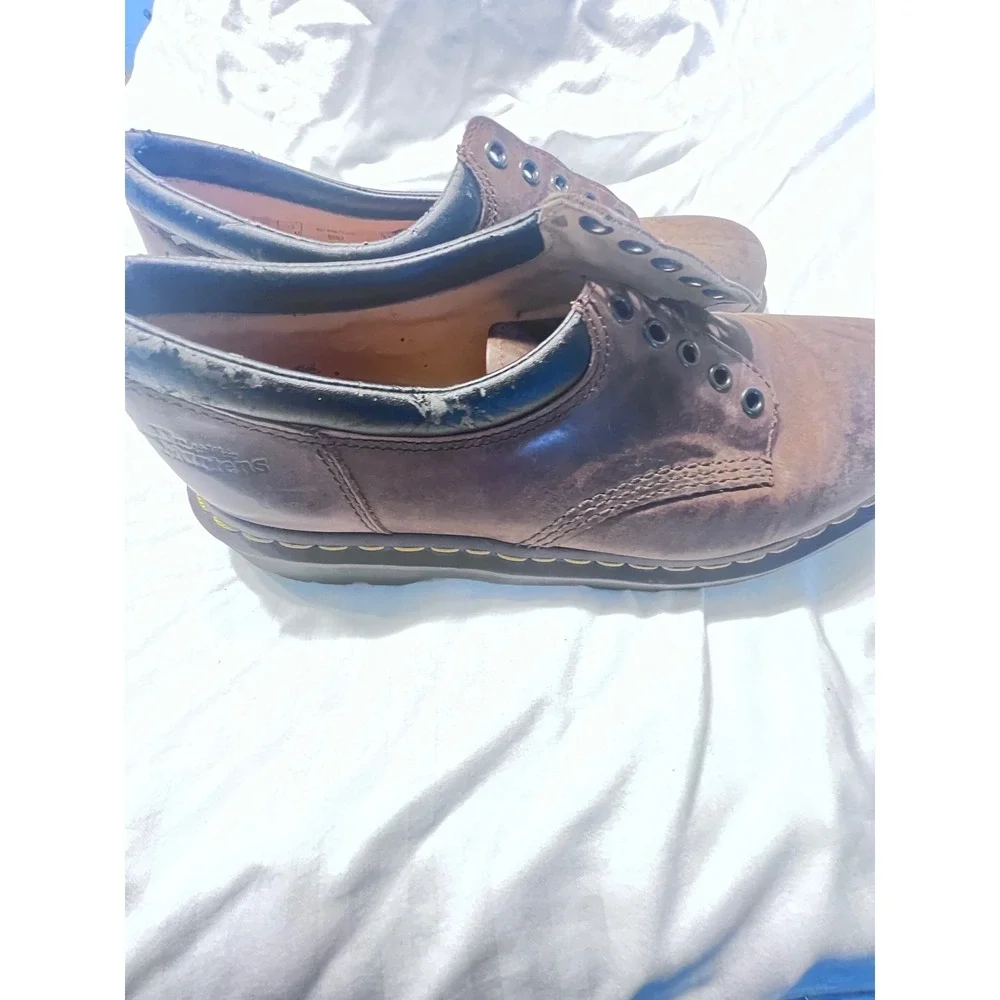 Dr.‎ Martens 8053 Brown Leather Padded Collar Oxford Shoes Mens 13 UK 12 EU 47